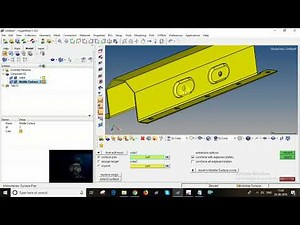 hypermesh 14.0 (student version) #02-Geometry cleanup | Defeature & Midplane