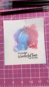 160K views · 2.2K reactions | Let’s Make an Abstract Christmas Ornament Card Using Arteza Real Brush Pens  | Art by Cleopatra | Facebook
