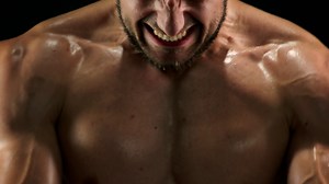 Close Up Muscular Sweaty Chest Of Sportsman Stock Footage SBV-321723688 - Storyblocks