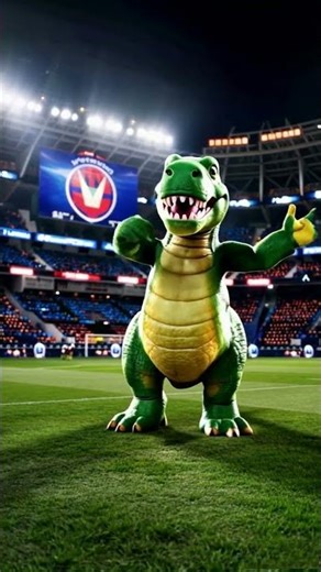 Meet Gunnersaurus 🦖 | Arsenal Mascot in CGI | Funny Football Shorts