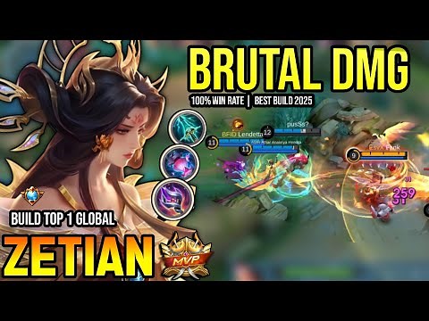 ZETIAN BEST BUILD 2025 | BUILD TOP 1 GLOBAL ZETIAN GAMEPLAY | MOBILE LEGENDS✓