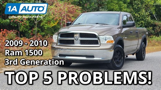 Top 5 Problems Dodge Ram 1500 Pickup 2009-2010 3rd Generation