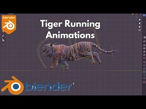 How to Create Tiger Running Animation in Blender || Hindi/Urdu | Part-02 | Blender Tips