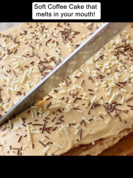 Soft Coffee Cake that melts in your mouth! #tips #lifehack #tipsandtricks #foryoupage #fyp #foryou #cooking #tools