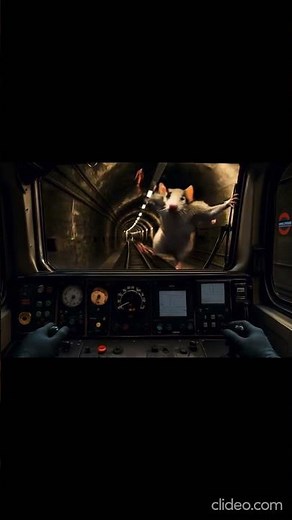 A London Underground Tube Drivers View #underground #ai #aifunny #rat #train