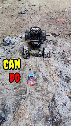 Can This Monster Rc Car Pulling Small Car ll #monster #rccar #shorts