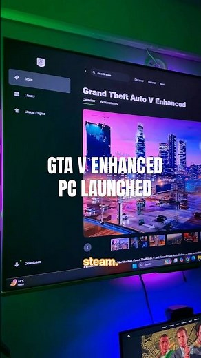 GTA V Enhanced Edition is HERE on PC🚀🔥#GTAV #gtav #gtavenhanced #gtavonline #gta5 #gtavpc #shorts