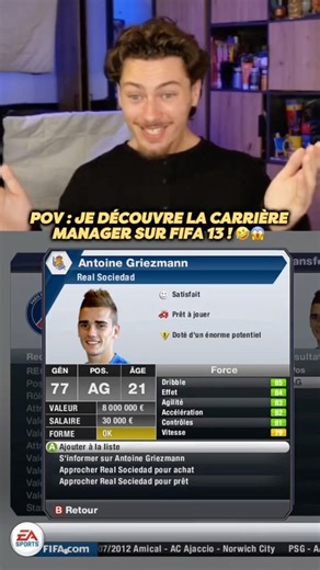 LE FOOTBALL EN 2013 C’ÉTAIT TROP !🤣 ON DÉCOUVRE LA CARRIÈRE MANAGER SUR FIFA 13 !