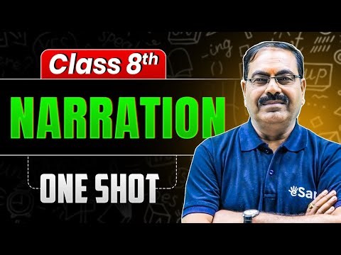 Narration in One Shot | Class 8th English Grammar | eSaral