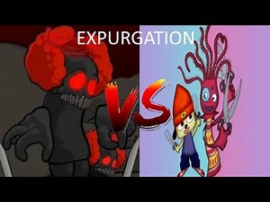 Friday Night Funkin Tricky vs PaRappa in Expurgation comparison