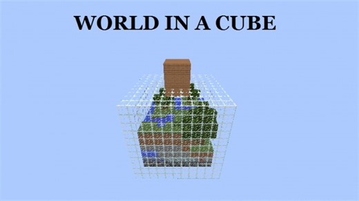 World in a cube Minecraft Map