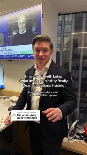 Replying to @Eimar ✞ One of the most misunderstood part of options trading explained by Luke #options #optionstrader #tradingstrategy #volatility #impliedvolatility