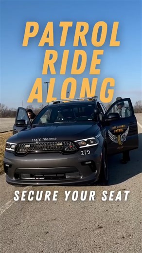 9.5K views · 153 reactions | Think you know what it takes to be on the Patrol? Come experience life as a trooper firsthand by signing up for our ride along program! Secure your seat at statepatrol.ohio.gov/ridealong. | Ohio State Highway Patrol | Facebook