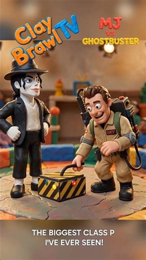 Clay Brawl: Michael Jackson vs Ghostbuster 😂 | Claymation Fight