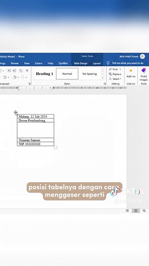 Cara Membuat Kolom Tanda Tangan di Microsoft Word