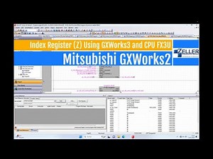 Index Indirect Addressing (Z) Mitsubishi GXWorks2 FX3U including download