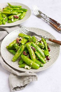 Greek Sugar Snap Peas Recipe - Cookin Canuck - Easy Side Dish