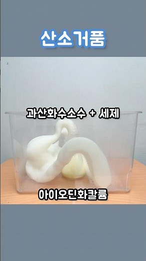 #과산화수소수 #HydrogenPeroxide #아이오딘화칼륨 #PotassiumIodide #코끼리치약 #ElephantToothpaste #촉매 #Catalyst