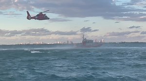 Every FPC poker run starts with a few lessons from our good friends who serve and protect our borders at United States Coast Guard! #uscg Training drill in Biscayne Bay - so cool! | Florida Powerboat Club