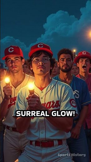 The Baseball Game Lit by Flashlights