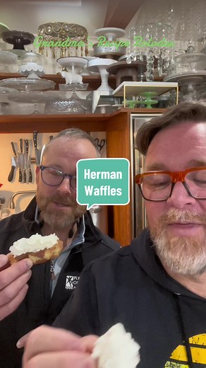 Grandma’s Recipe Rolodex: Herman Waffle #grandmasreciperolodex #grandmarecipes #sourdoughstarter #wafflerecipe #sourdoughwaffle #breakfastrecipe #chickennwaffles #CapCut @ItsMarksBar