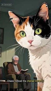 Grumpy librarian adopts chaos cat. She breaks the rules & teaches him to live. #SeniorPets #CatLife