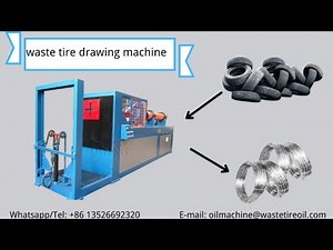 Low cost steel wire from waste tires drawing machine testing video