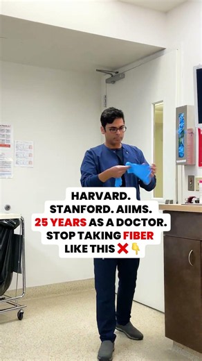 25 YEARS AS A DOCTOR. STOP EATING FIBER LIKE THIS ❌👇