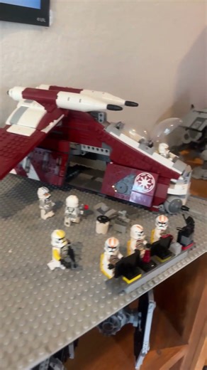Lego Star Wars base on a cliff#lego #legosets #starwars #legostarwars #clonewars #