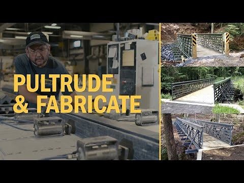 Inside the Bedford FRP Pedestrian Bridge Manufacturing Process