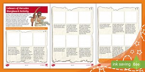 Labours of Hercules Storyboard Activity (Ages 7 - 11)