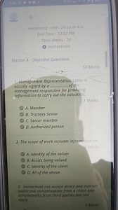 9:06Kemaining iıme: Ln 万 m4∠5End Time : 12:02 PMTotal Marks... | Filo