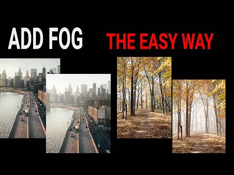 How to add fog (atmosphere) In Photoshop the EASY way.