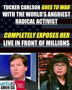 65K views · 2.9K reactions | Tucker Carlson goes to WAR with the world's angriest activist, EXPOSES her live in front of millions | Brawl Breakdown | Facebook