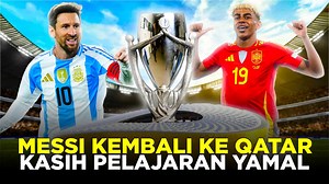 127K views · 3.2K reactions | Akhirnya Finalisima Digelar Di Qatar! Pertemuan Pertama Messi Juara Copa Vs Yamal Juara Euro | CERITA BOLA | Facebook