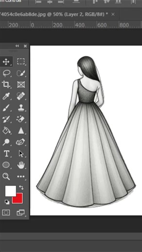Drawing a girl with dress #drawing #art #lifestyle #draw #fblifestyle | Bright Art and Crafts