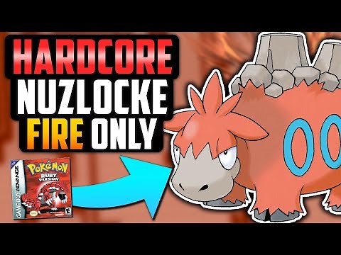 Pokémon Ruby Hardcore Nuzlocke - Fire Types Only! (No items, no overleveling)