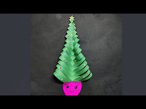 Diy paper christmas tree 🌲. easy paper craft ideas.