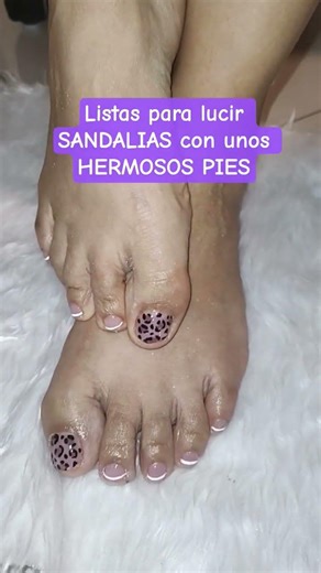 diseño de uñas para pies animal print #uñashermosas #nailart #pies #piesbonitos #pedicure