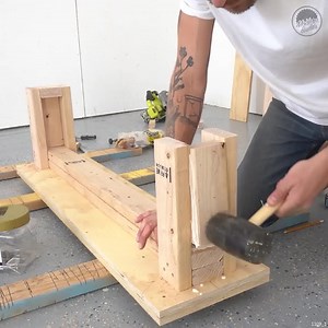 Building a WEIGHT BENCH from 2x4s | Modern Builds