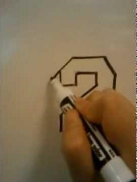 HOW TO DRAW 3D NUMBERS (2)