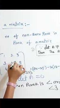M1JNTUH Matrices introduction Echelon form in easy way Matrix Engi 024