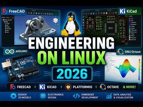 Best Engineering Tools on Linux in 2026 – FreeCAD, KiCad, PlatformIO & More