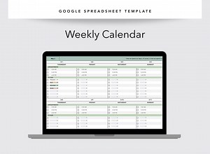 Weekly Calendar Template | Biweekly Digital Planner | Sheets Goal & Task Tracker | Minimalist Productivity Tool | Printable or Digital Use - Etsy