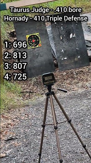 [Chrono] (.410 bore) Taurus Judge - Hornady 410 Triple Defense
