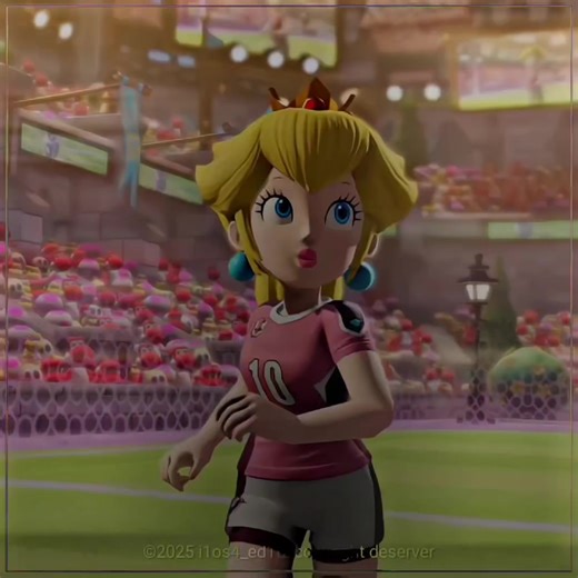 princess peach mi little girl 😙#peach #princesspeach #mariostrikers #mariostrikersbattleleague #football