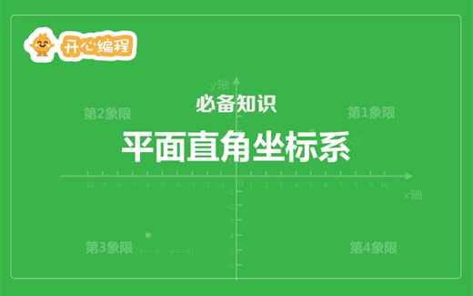 Scratch必备知识：6岁小朋友都能看懂的平面直角坐标系
