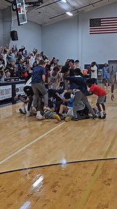 BUZZER BEATER BY JADEN MCMILLAN. HOLY TRINITY WINS 72-70 It was a great night in the HT gym. Holy Trinity and Rockledge went blow for blow as we expected they would. It appeared that Rockledge was in complete control of most of the game led by Senior Ryan Blount. However, Holy Trinity scrapped their way back and never let it get out of reach. The Chanda brothers were the key to the comeback with their ability to grab boards and keep giving their team opportunities. Martay Barnes for HT hit a 3 p