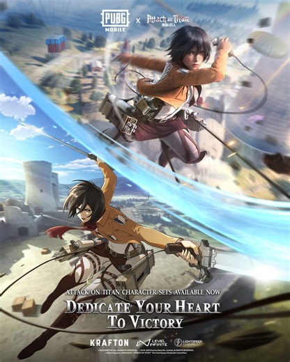11M views · 23K reactions | "No matter what happens, I will protect you until my last breath." — Mikasa Ackerman, the fearless companion. Attack On Titan Character Sets, Titan Sets and More Items Available now until July 7! Don't miss out! Stay tuned: https://pubgmobile.live/AttackOnTitan2025 #PUBGMOBILE #PUBGMxAttackOnTitan #AttackOnTitan #AOT #Mikasa | PUBG MOBILE | Facebook