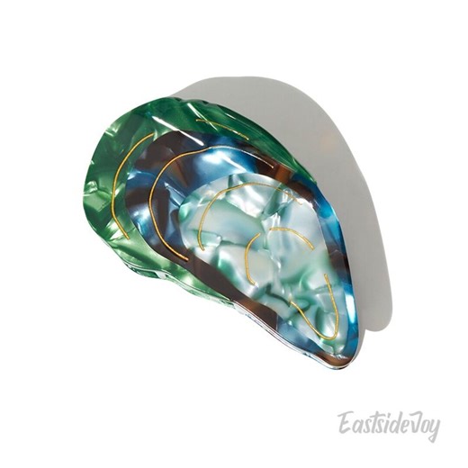 Seashell Hair Claw: Medium Size Eco-friendly Cellulose Acetate Coastal Style Clip - Etsy